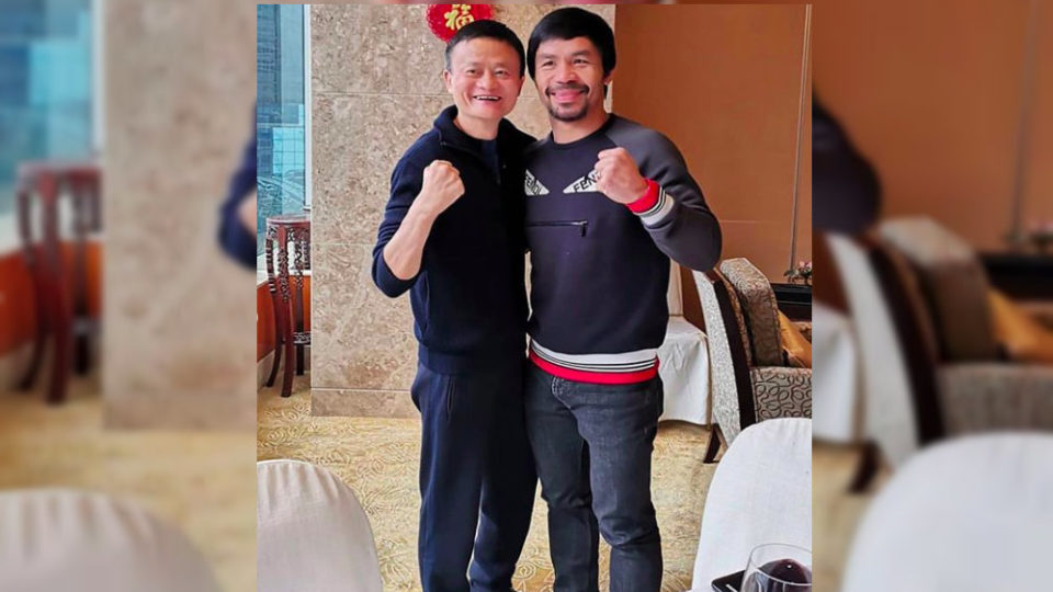 Jack Ma & Manny Pacquiao (Foto @MannyPacquiao)
