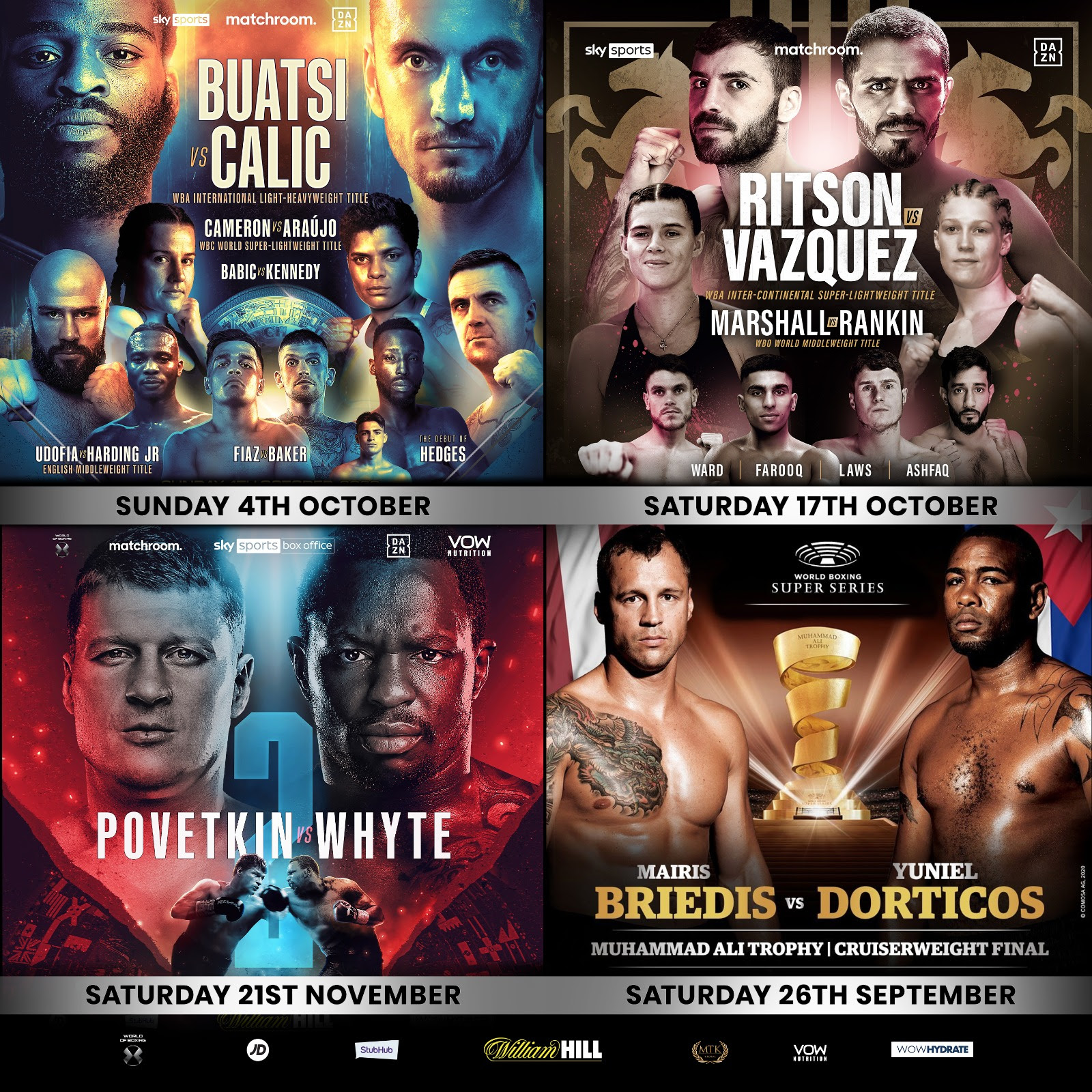 Calendario de Boxeo Matchroom Boxing